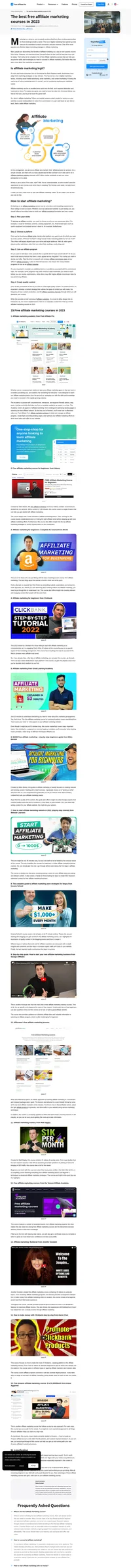 Looking for free affiliate marketing courses in 2023? Check out our top picks for courses that provide valuable knowledge and skills to help you succeed.