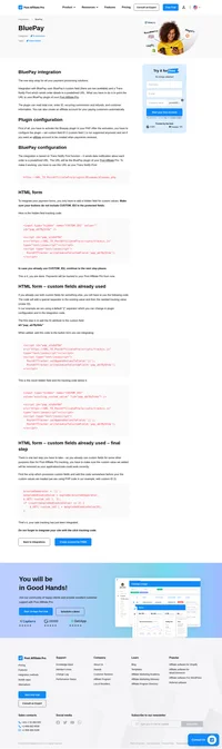 Would you like to improve your affiliate software even more? Check out the BluePay for Post Affiliate Pro.