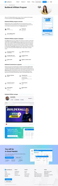 Learn about the Builderall Affiliate Program's key details, campaign restrictions, rules, commissions, and more before you join.