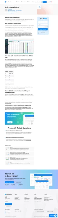 Splitcommission enables your company to reward all the affiliates who participate in referring a particular sale.