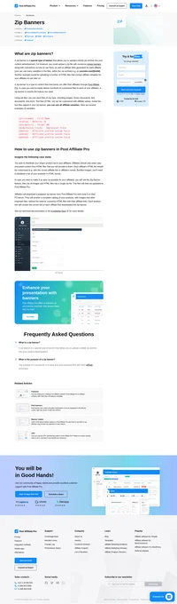 Using zip files, you can store files of any type, including images, binary documents, text documents and more and can use all affiliate variables.