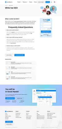 White hat SEO is a term for SEO strategies and techniques. It follows search engine policies and is targeted at a human audience.