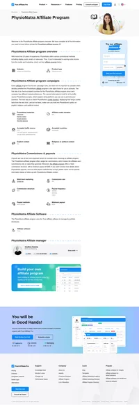 Learn about the PhysioNutra Affiliate Program's key details, campaign restrictions, rules, commissions, and more before you join.