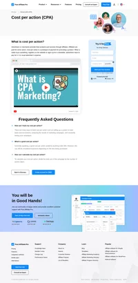 When a visitor buys something, register in the website or signs up for a newsletter, advertisers have to pay for it. Learn more about CPA in the article.
