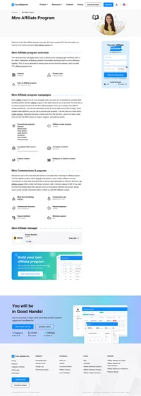 Learn about the Miro Affiliate Program's key details, campaign restrictions, rules, commissions, and more before you join.