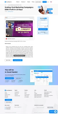 Discover how a Facebook ad campaign generated $36K profit in just 10 days! Learn the secrets of targeting a wide audience, crafting compelling creative, and monetizing every click. Perfect for marketers looking to scale fast and maximize engagement. Watch now for insights on achieving a remarkable 2.3 ROAS!
