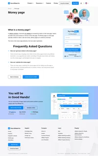 Money page is a web page specially created to make a sale and money. The more attractive the money page, the more sales it generates.