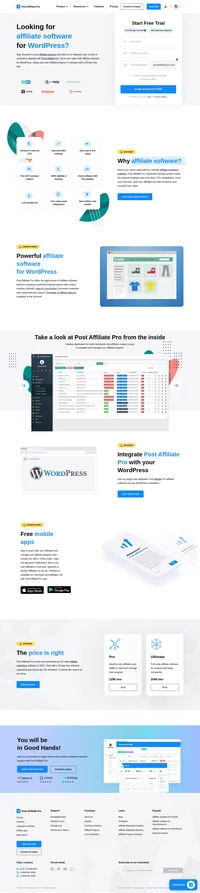 Post Affiliate Pro is an ideal solution for your WordPress projects. Implement a tracking script into your website in a few minutes and generate extra revenue.