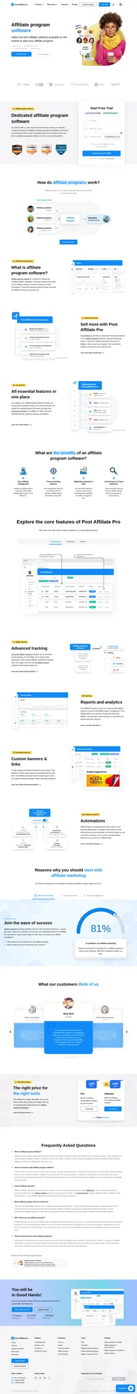 Affiliate program software can help you streamline your affiliate programs and improve your marketing with minimal expenses. Try Post Affiliate Pro today.