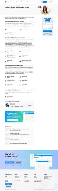 Learn about the Twine Digital Affiliate Program's key details, campaign restrictions, rules, commissions, and more before you join.