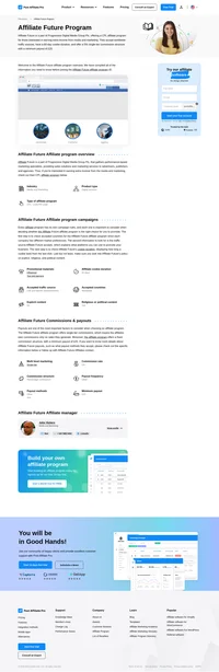 Learn about the Affiliate Future Program's key details, campaign restrictions, rules, commissions, and more before you join.