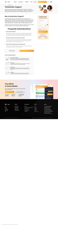 Der technische Support besteht aus Unterstützung und Service für Personen, die technische Probleme haben. Der Support kann über verschiedene Kanäle übermittelt werden.