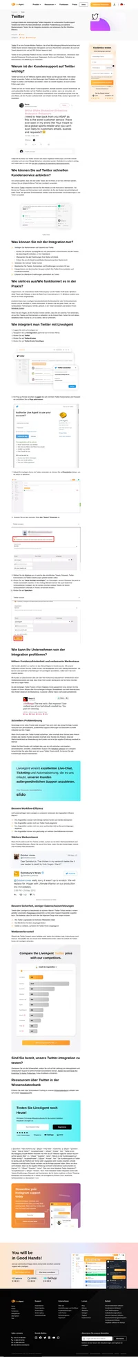 Verbinden Sie Twitter mit der LiveAgent Helpdesk und verfolgen Sie Erwähnungen Ihrer Marken und Tweets. Antworten und kommentieren Sie in Echtzeit über Ihr Dashboard.