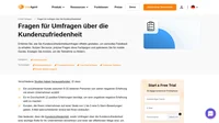 Suchen Sie nach Inspiration für Ihre Kundenzufriedenheitsumfragen? Sehen Sie sich unsere Liste für SaaS, Webseite, Kundenerfahrung und Produktfragen an.