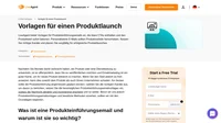 Nachdem Sie Monate damit verbracht haben, ein Produkt/eine Dienstleistung zu entwickeln, ist es offensichtlich, dass Sie es veröffentlichen möchten. Machen Sie es richtig und zwar mit unseren Produktveröffentlichungsvorlagen.