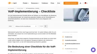 Sie können es sich nicht leisten, diese Checkliste für die VoIP-Implementierung zu ignorieren. Hier ist, was Sie für einen erfolgreichen und leicht nachvollziehbaren Prozess benötigen.