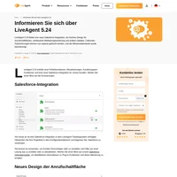 LiveAgent 5.24 bringt unseren Kunden eine neue Salesforce-Integration und neue Funktionen! Werfen Sie einen Blick auf die Erneuerungen.