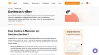 Ein traditionelles Dankesschreiben kommt frühestens am Tag nach der Sendung an. Wenn jedoch ein schnelles Follow-Up erfordert ist, bleibt E-Mail die beste Option.