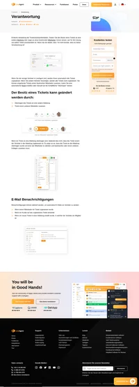 Verwalten Sie Ticketverantwortlichkeiten mit Ticketbesitz. Sie können den Besitz Vertretern zuweisen, welche für die Lösung der Tickets verantwortlich sind.