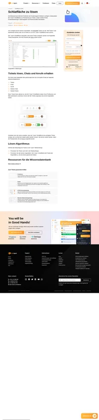 Priorisieren Sie bestimmte Kundenanfragen mit der Schaltfläche "Lösen". Mit der Schaltfläche "zum Lösen" werden Tickets direkt in einen Agenten-Dashboard sortiert, damit sie Prioritäten setzen können.