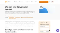 Erlernen Sie mit den vorgefertigten Vorlagen für alle Kommunikationskanäle, wie sie eine Konversation professionell, höflich und stilvoll beenden.