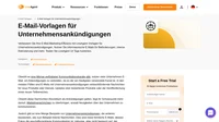 E-Mail-Vorlagen für unternehmensweite Ankündigungen. Erzielen Sie hohe Öffnungs- und Klickraten mit unserem einfachen Leitfaden und Vorlagen, fertig für die Verwendung.