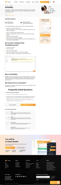 Verbessern Sie Ihren Workflow mit der GoDaddy-Integration für LiveAgent. Mit der GoDaddy-Integration können Sie einen Live-Chat-Button auf Ihren Websites platzieren.