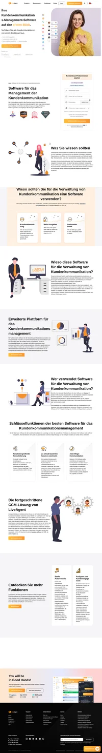 Die LiveAgent-Software für das Kundenkommunikationsmanagement bietet Ihren Kunden einen personalisierten, schnellen und kompetenten Service an. Probieren Sie es kostenlos aus.
