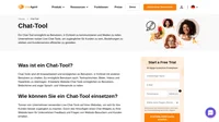 Der schnellste Weg, Ihren Kunden Support zu liefern, ist es, mit ihnen über Live-Chat zu sprechen. Mit dem Live-Chat-Tool können Sie Kundenservice in Echtzeit anbieten.