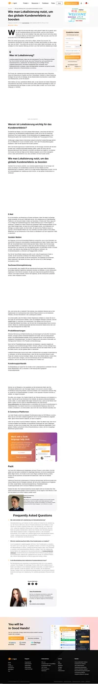 Entdecken Sie, was eine Lokalisierung ist, warum sie für Ihr Unternehmen wichtig ist und wie Sie davon profitieren können.