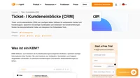 Speichern Sie in Ihren Tickets, Kundendaten und Informationen mit Ticket/Kundeneinblicke (CRM). Auf diese Weise können Sie immer vorbereitet und kompetent sein.