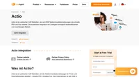 Actio ist ein VoIP-Betreiber, welcher Telekommunikationslösungen anbietet. Erfahren Sie mehr über die Actio-Integration auf LiveAgent und dessen Vorteile.