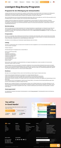 Die Datensicherheit ist eine unserer höchsten Prioritäten und wir möchten unsere Schwachstellen identifizieren. Wenn Sie Forscher sind, würden wir für Ihre Hilfe dankbar sein und Sie entlohnen.