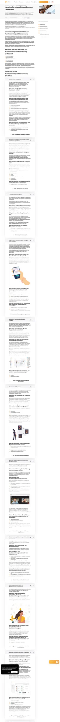 Sind Sie bestrebt, die Qualität Ihres Kundenservice auf höchstem Niveau zu halten? Dann kann Ihnen unsere Checkliste zur Qualitätssicherung im Kundenservice dabei helfen!