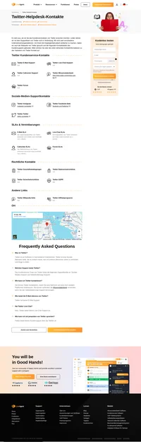 Wie Sie den Kundenservice von Twitter über E-Mail, Live-Chat-Support, Telefon, Soziale-Medien-Support und Selbstbedienungs-Support kontaktieren können.