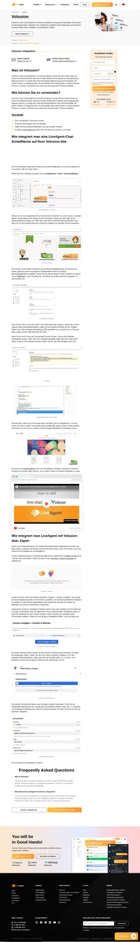 Platzieren Sie dank der Volusion-Integration von LiveAgent eine Live-Chat-Schaltfläche auf Ihren Volusion-Webseiten. Machen Sie Besucher schneller zu zahlenden Kunden.