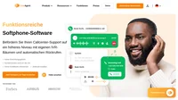 Mit der Softphone-Software LiveAgent können Sie internationale Anrufe zu lokalen Preisen tätigen und empfangen. Wir arbeiten mit über 99% der VoIP-Anbieter zusammen.